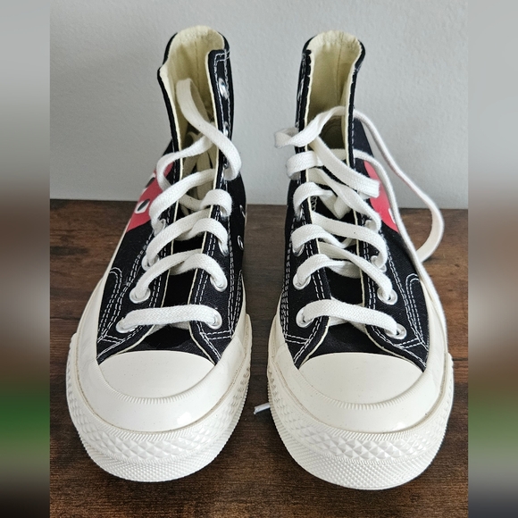 NWOT Converse x Comme des Garçons Collection Colab Men's size 5 Women’s size 7 - Picture 2 of 8